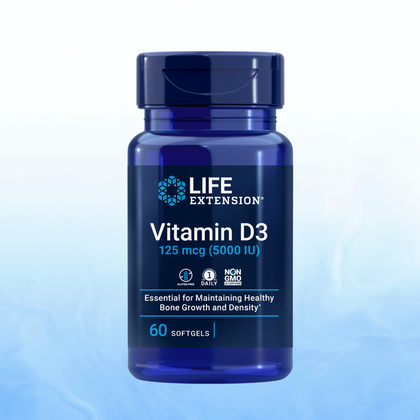 Vitamina D3 5,000 UI – Life Extension (60 softgels)