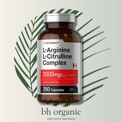 L-Arginina + L-Citrulina 3000 mg – Horbäach (250 cápsulas)