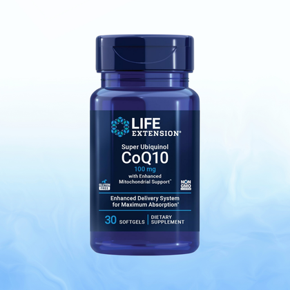 Super Ubiquinol CoQ10 with Enhanced Mitochondrial Support™ 100 mg, 30 softgels LIFE EXTENSION