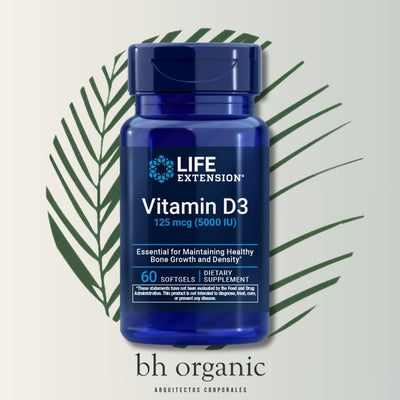 Vitamina D3 5,000 UI – Life Extension (60 softgels)