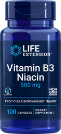 VITAMIN B3 NIACIN 500MG LIFE EXTENSION