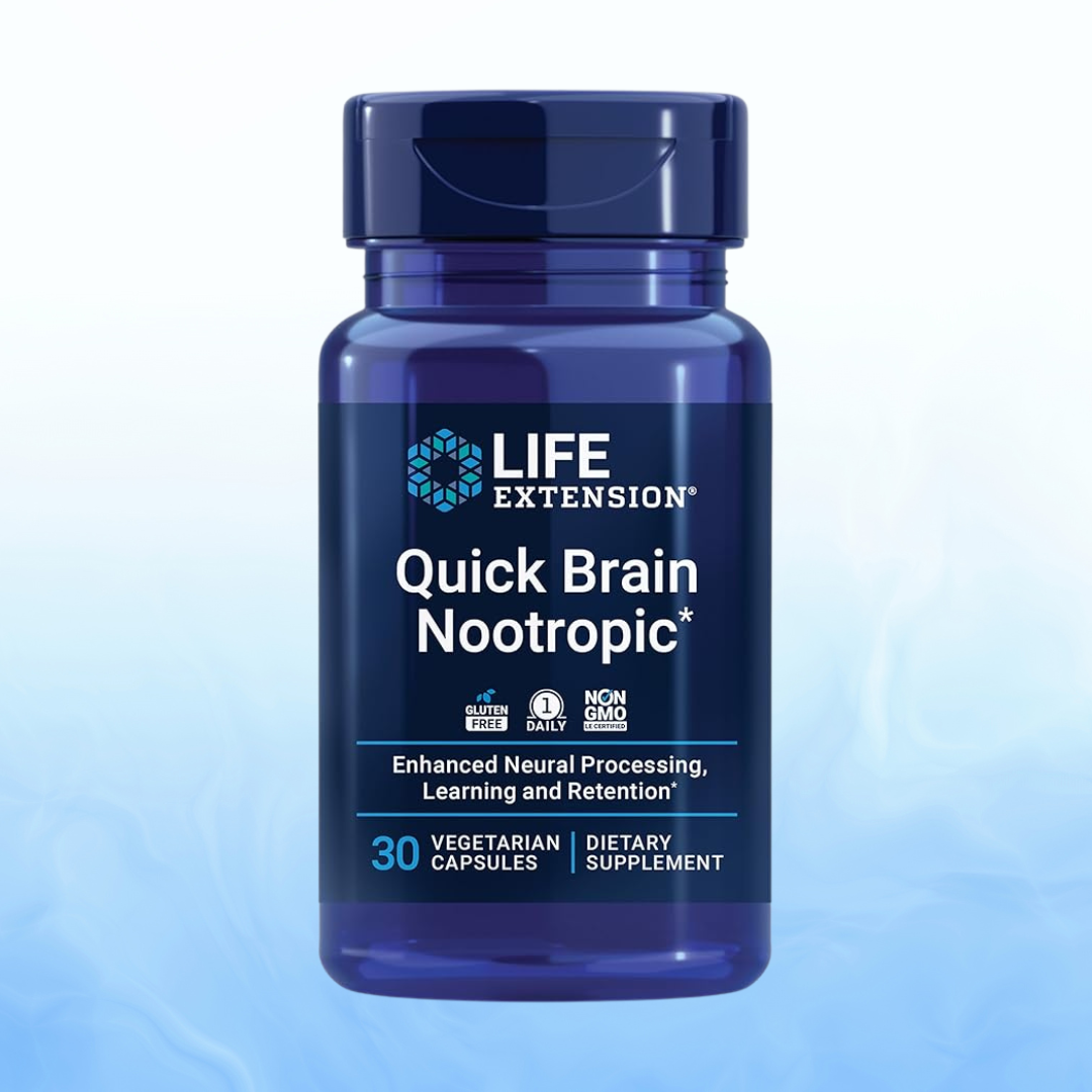 Quick Brain Nootropic Life Extension 30 Cápsulas