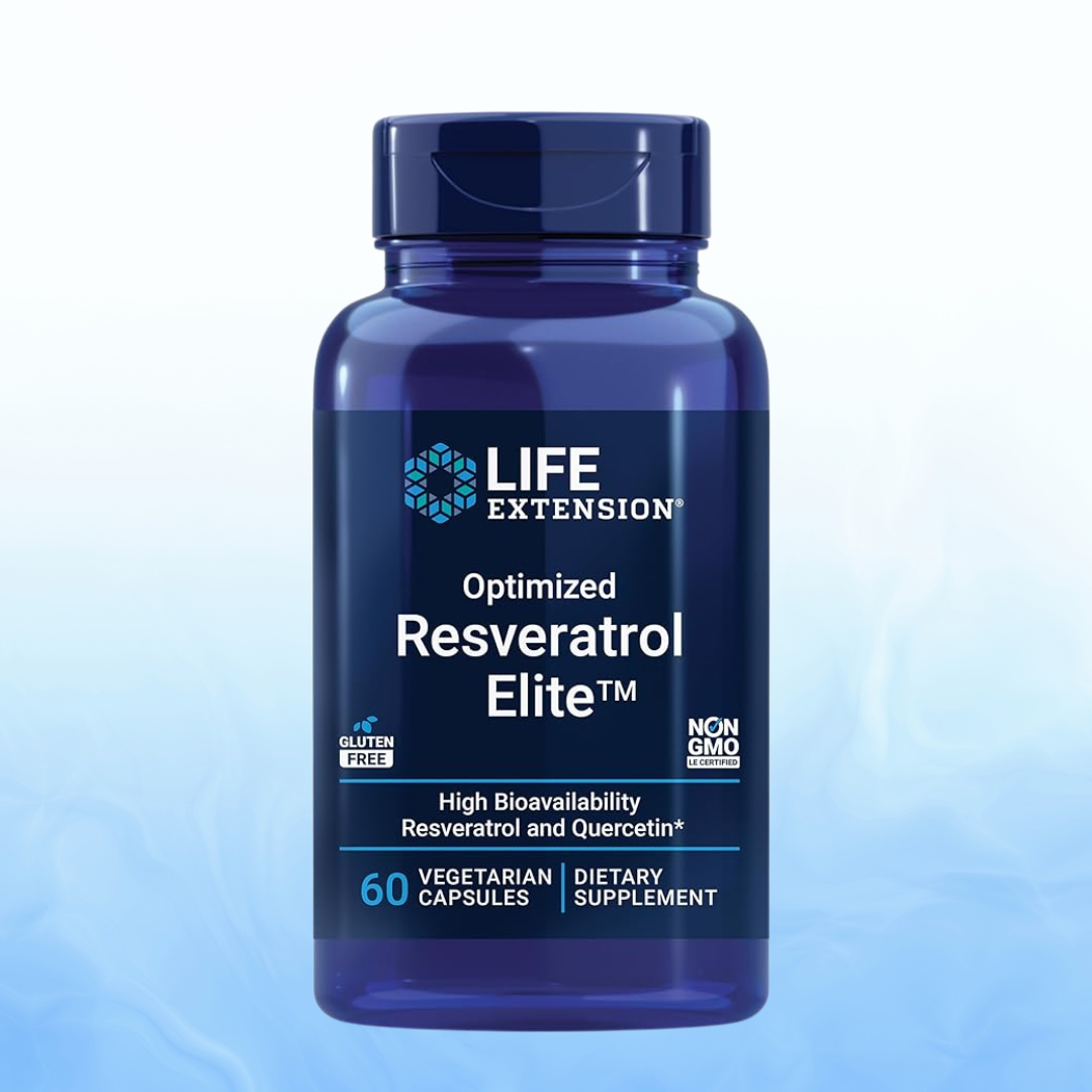 Resveratrol Elite Optimizado Life Extension (60 Cápsulas Vegetarianas)