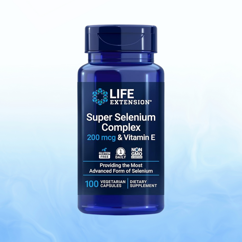 Selenium 200 Mcg con Vitamina E Life Extension (100 Cápsulas Vegetarianas)