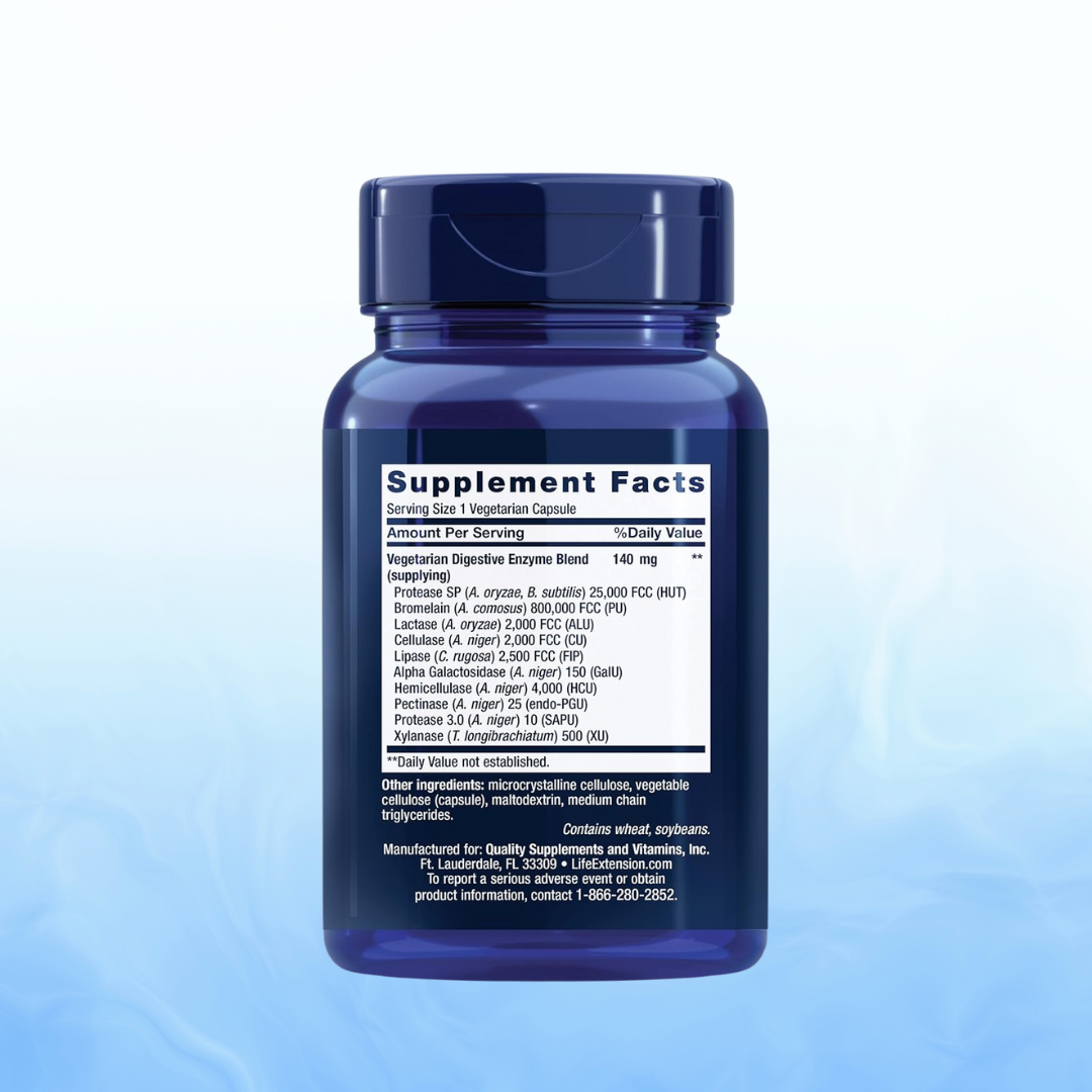 Super Digestive Enzymes, 60 Veg Cáps | Life Extension