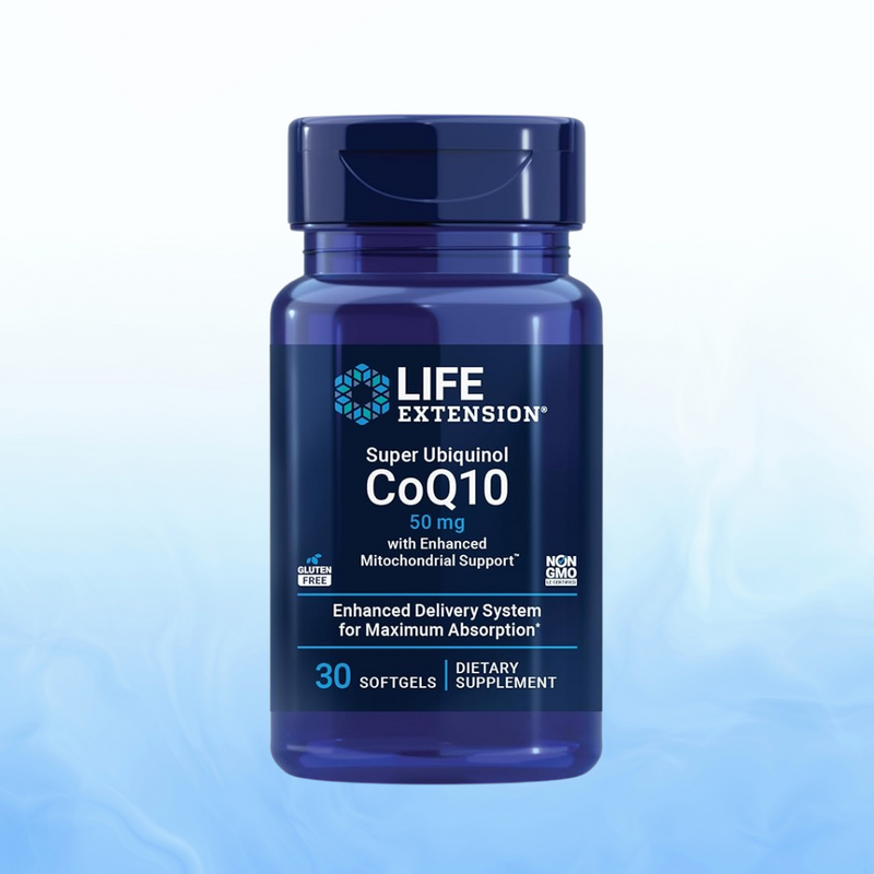 🧠 Super Ubiquinol CoQ10 con Enhanced Mitochondrial Support™ – Life Extension (60 cápsulas)