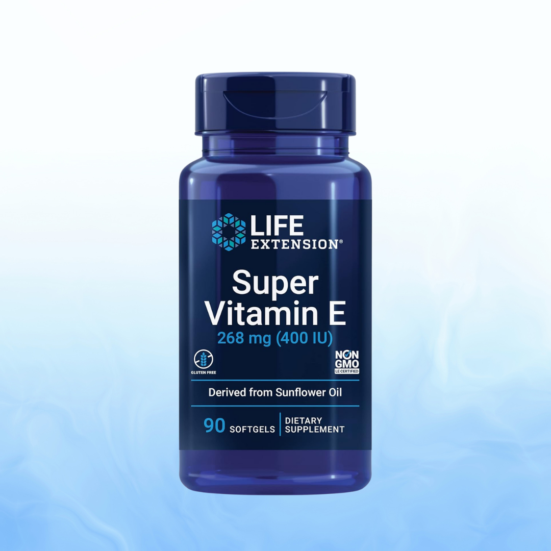 Super Vitamina E 268 Mg (400 IU) Life Extension (90 Cápsulas Blandas)