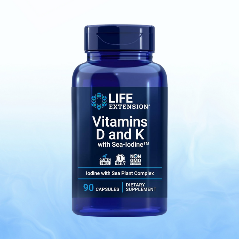 🌞 Vitamina D & K with sea iodine 90 caps