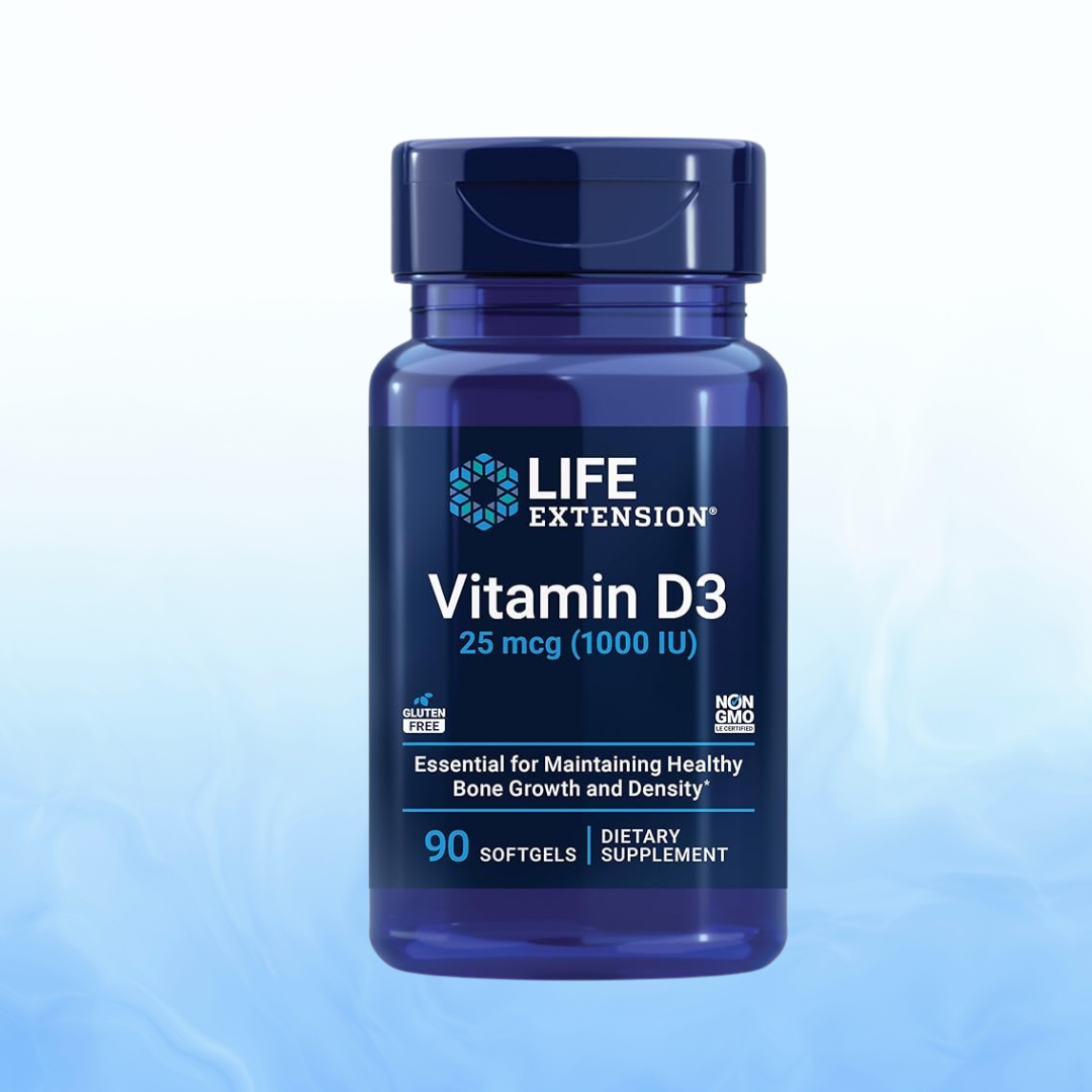 Vitamina D3 1000 UI 25 Mcg 90 Softgels
