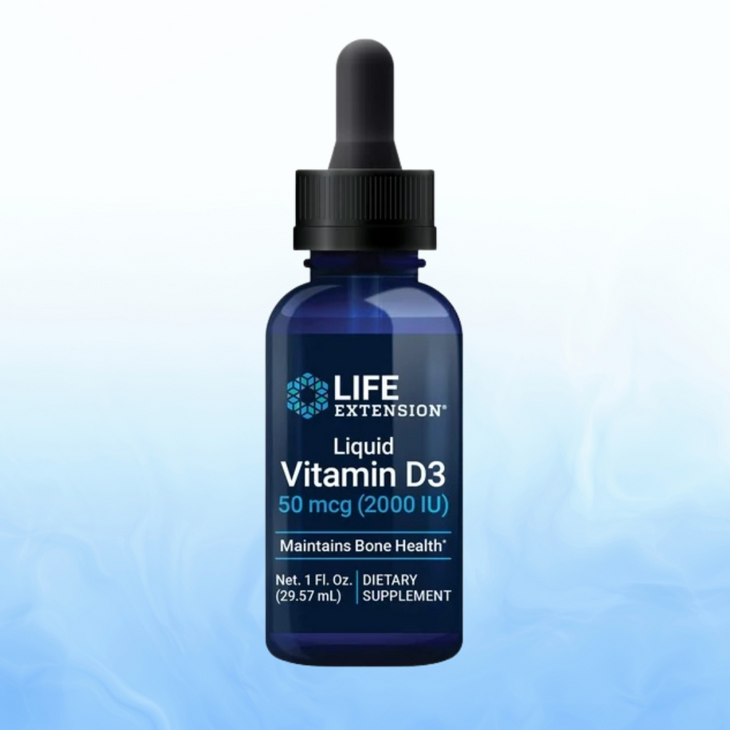 Vitamina D3 Líquida (menta) 2000 UI Life Extension (29.57 Ml)