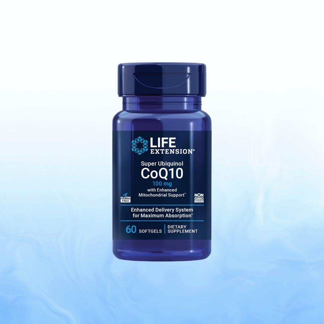 Super Ubiquinol Coq10 con Enhanced Mitochondrial Support™ Life Extension (60 Cápsulas)