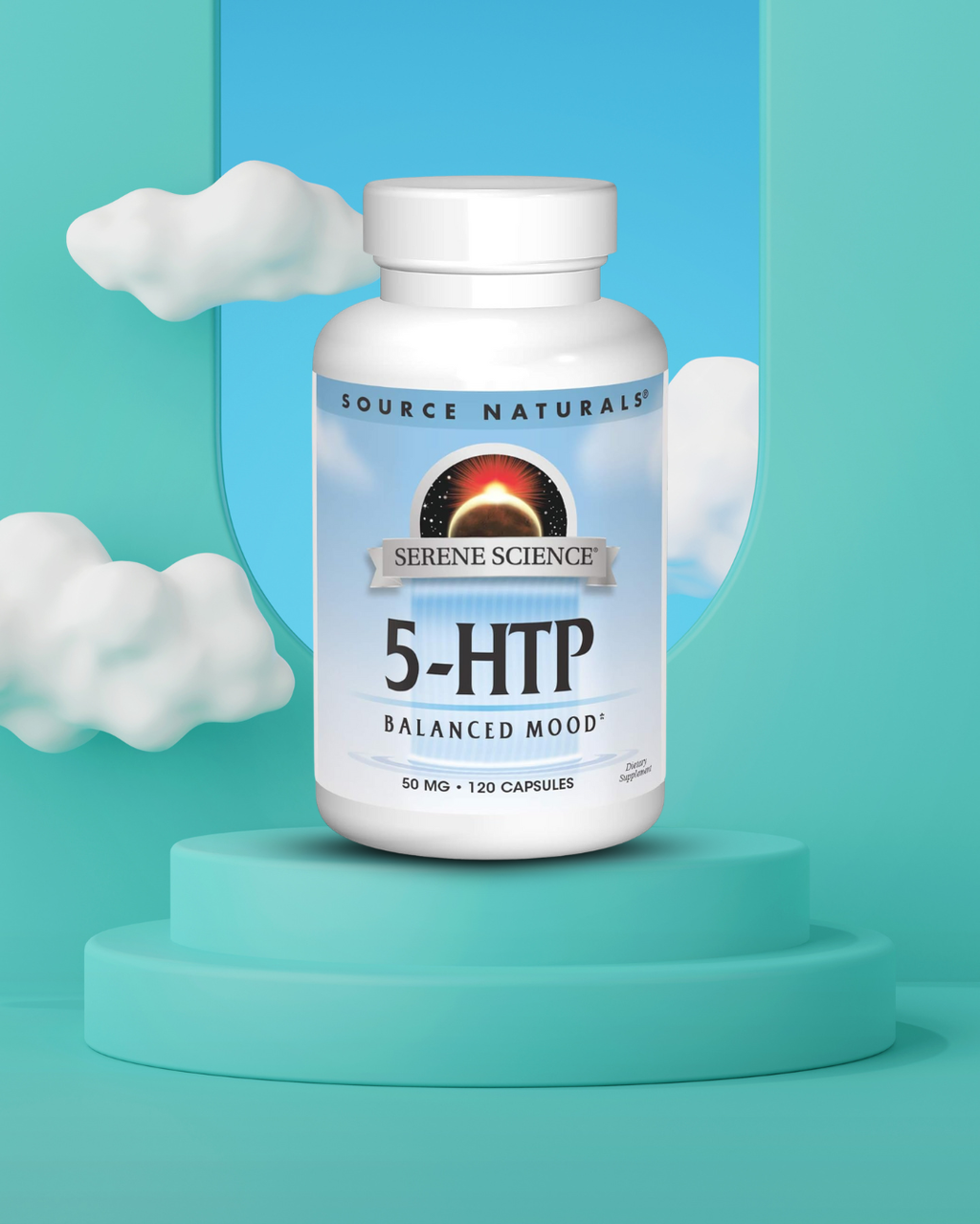 5-HTP 50mg Source Naturals 120 Cápsulas Serene Science