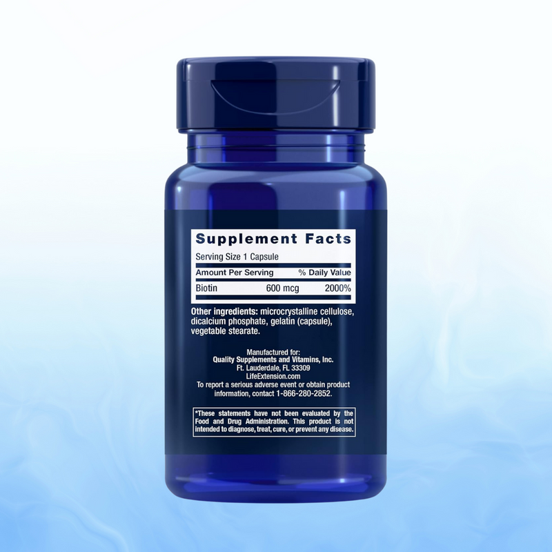 Biotin 600 mcg 100 caps