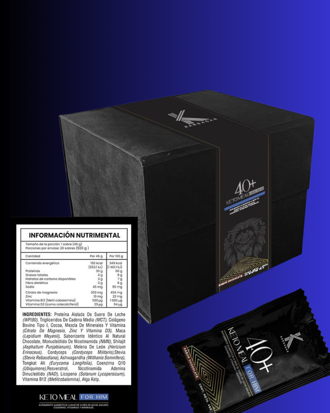 Kardagar 40+ Keto Meal For Him — 20 sobres