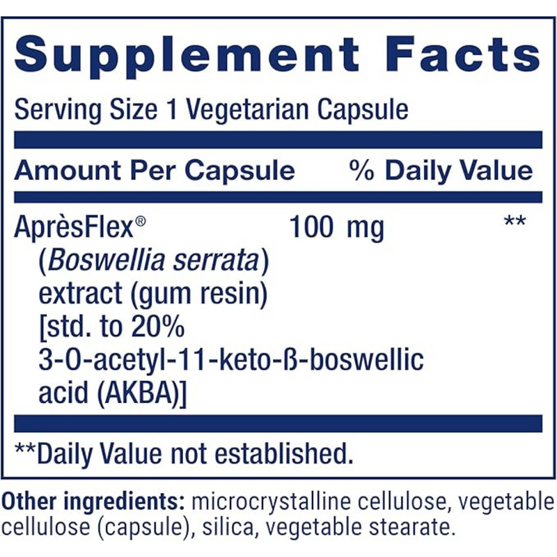 5-LOX Inhibitor con ApresFlex, 100 mg, 60 veg caps