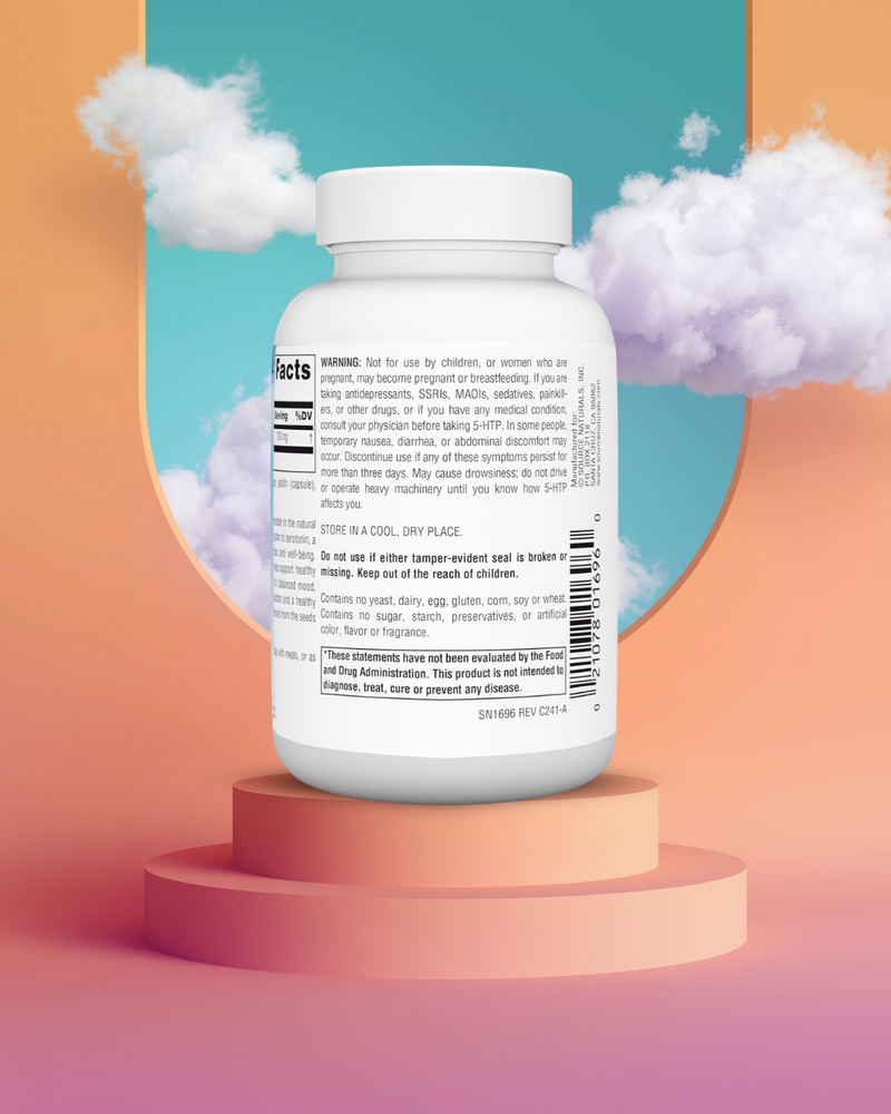 5-HTP 100mg Source Naturals - 120 Cápsulas Serene Science | Bienestar Emocional | bhorganic