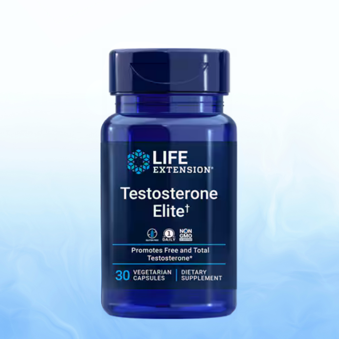 Testosterone Elite Life Extension 30 Cápsulas Vegetarianas