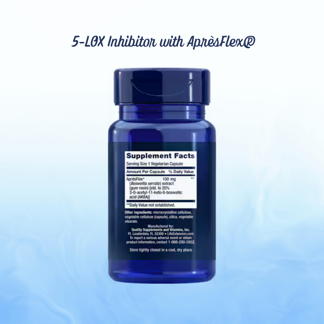 5-LOX Inhibitor Life Extension - 60 Cápsulas Vegetarianas | Bienestar Articular | bhorganic
