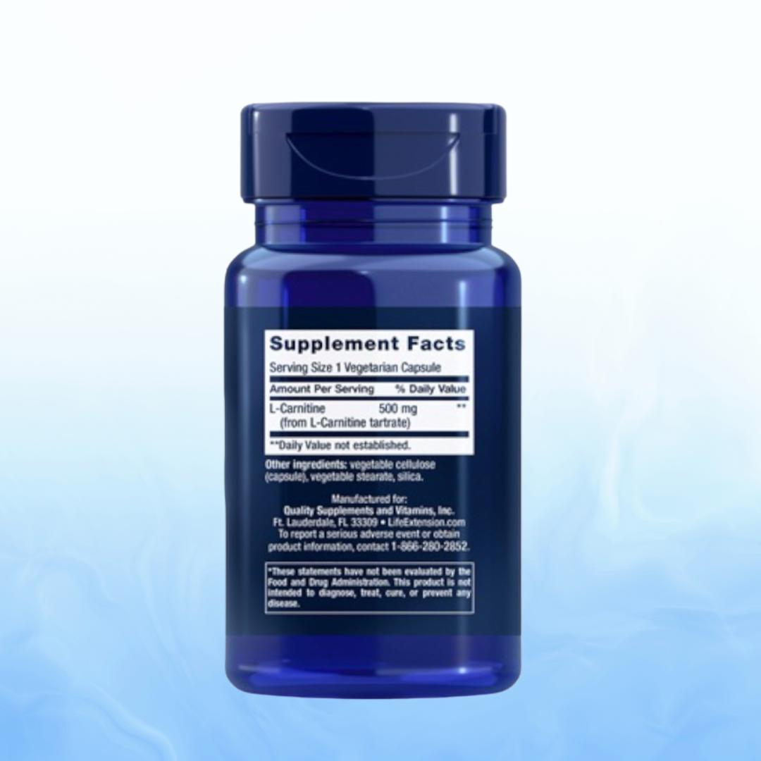 L-carnitine 500 Mg 30 Caps | Life Extension