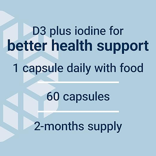 🌞 Vitamina D3 125 mcg (5000 IU) con Sea Iodine – Life Extension (60 cápsulas)