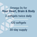 Super Omega-3 Plus con Krill y Astaxantina – Life Extension (120 Cápsulas Blandas)