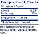 Pregnenolone 50 Mg – Life Extension (100 Cápsulas Vegetarianas)