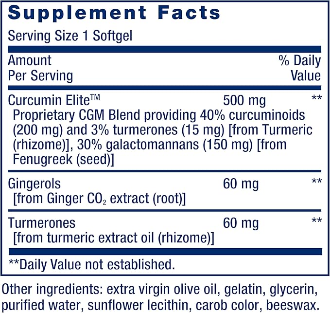 Advanced Curcumin Elite, 30 softgels