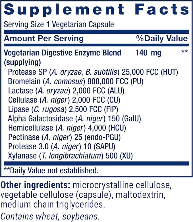 Super Digestive Enzymes, 60 Veg Cáps | Life Extension