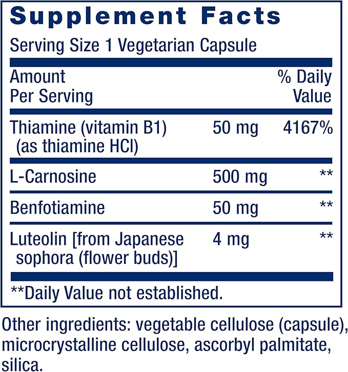 Super Carnosine, 500 Mg, 60 Veg Caps | Life Extension