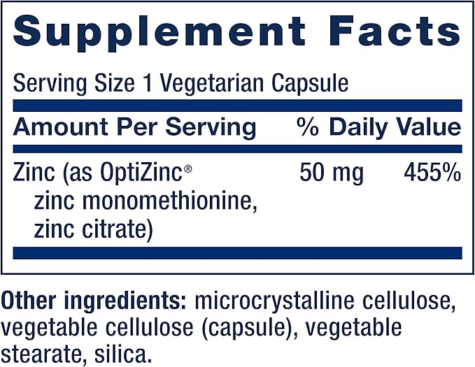 Zinc 50 Mg – Life Extension (90 Cápsulas)