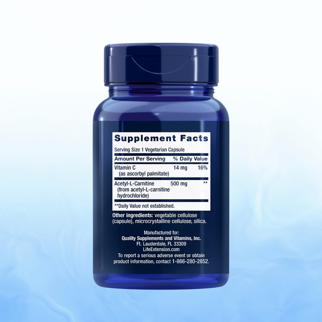Acetil L-Carnitina 500mg Life Extension 100 Cps | bhorganic BH Organic Acetil L-Carnitina 500mg Life Extension 100 Cps | bhorganic BH Organic