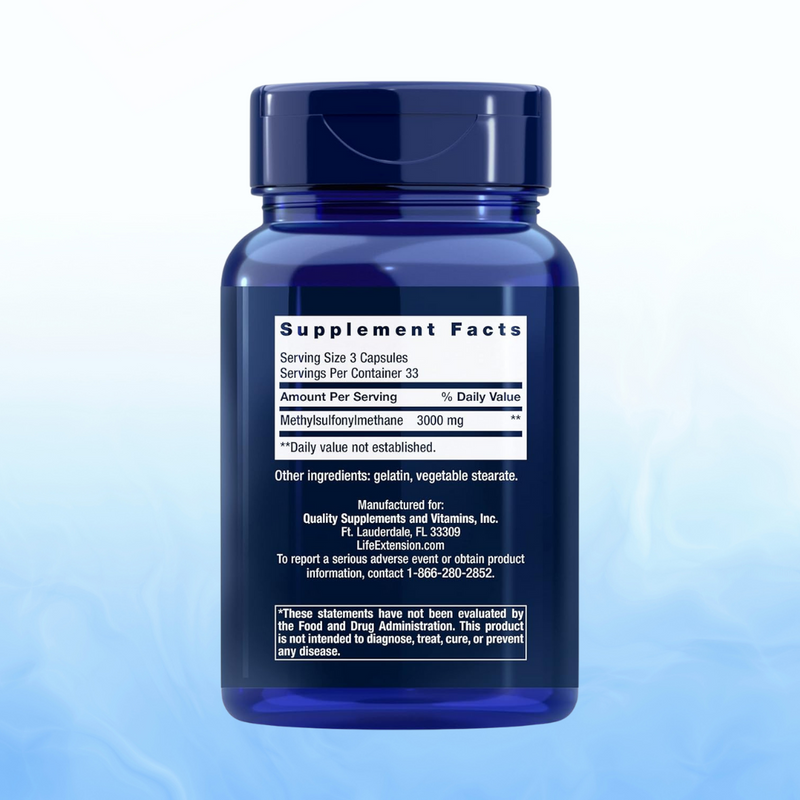 MSM 1000 mg – Life Extension (100 cápsulas)