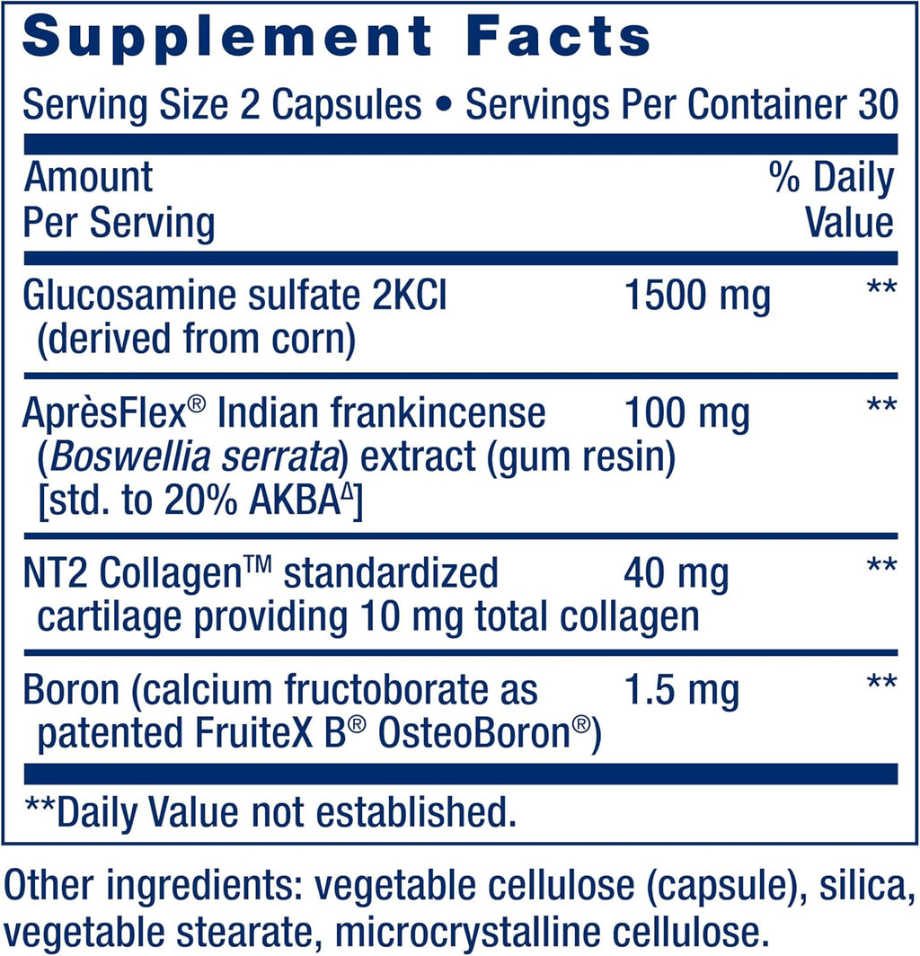 Arthromax Advanced NT2 Collagen & Apresflex Life Extension - 60 Cápsulas | Bienestar Articular | bhorganic