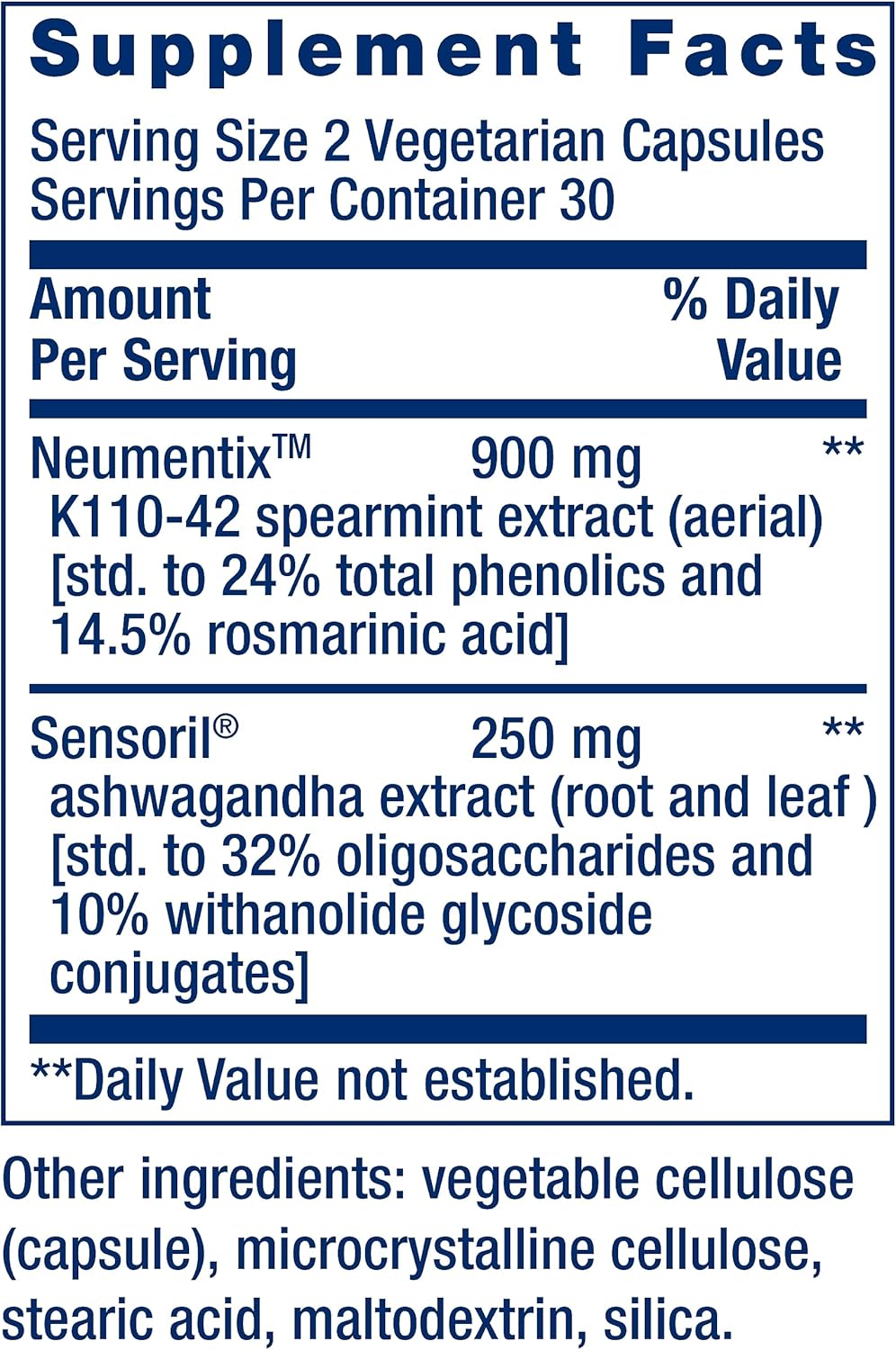 Ashwagandha Plus Life Extension - 60 Cápsulas | Adaptógeno Natural | Manejo del Estrés | bhorganic