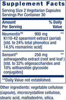 Ashwagandha Plus Life Extension - 60 Cápsulas | Adaptógeno Natural | Manejo del Estrés | bhorganic