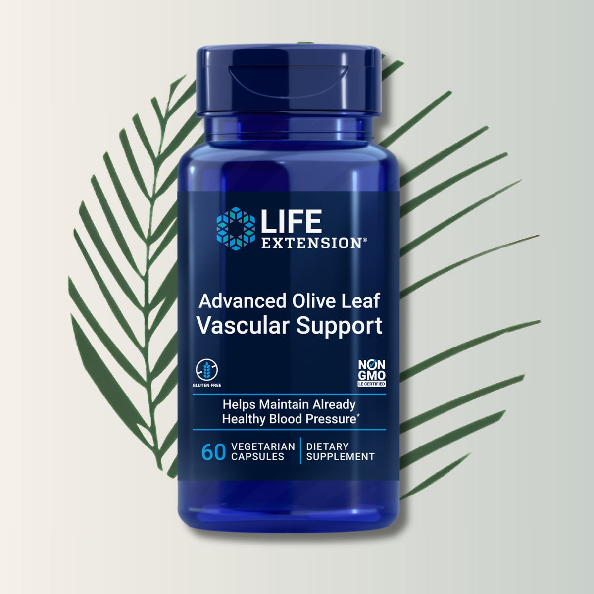 Advanced Olive Leaf Vascular Support Life Extension - 60 Cápsulas | Salud Cardiovascular | bhorganic