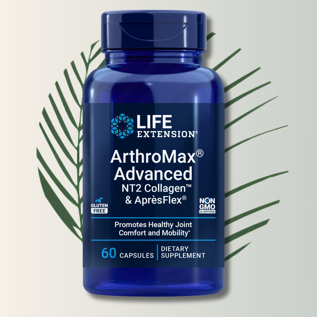 Arthromax Advanced NT2 Collagen & Apresflex Life Extension - 60 Cápsulas | Bienestar Articular | bhorganic