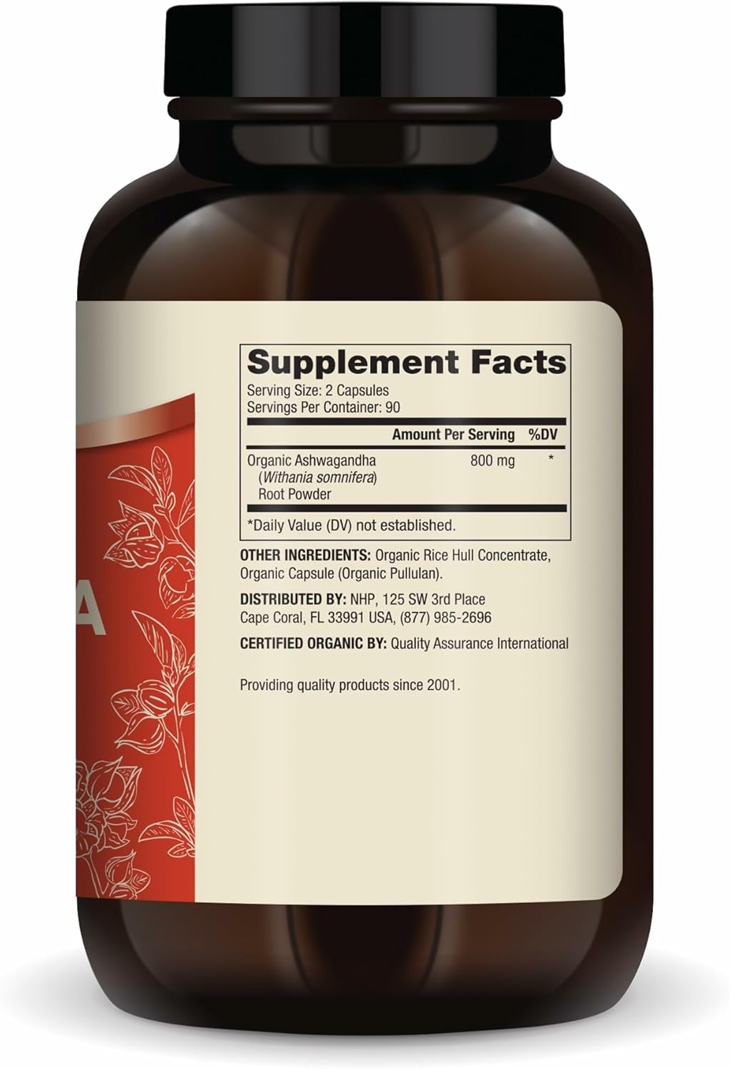 Ashwagandha Orgánica Dr. Mercola - 180 Cápsulas | Manejo del Estrés | bhorganic