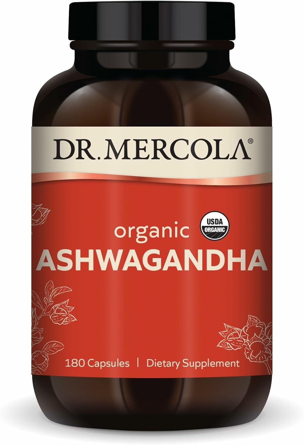 Ashwagandha Orgánica Dr. Mercola - 180 Cápsulas | Manejo del Estrés | bhorganic