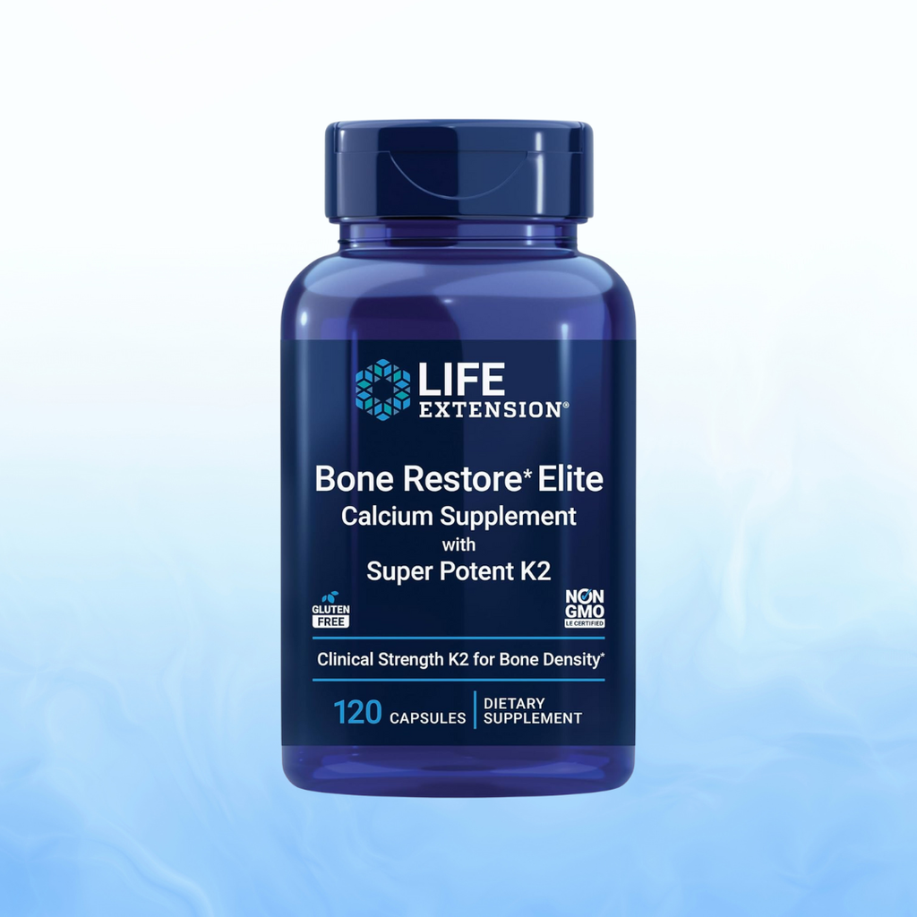 Bone Restore Elite con Super Potent K2 Life Extension 120 Cápsulas