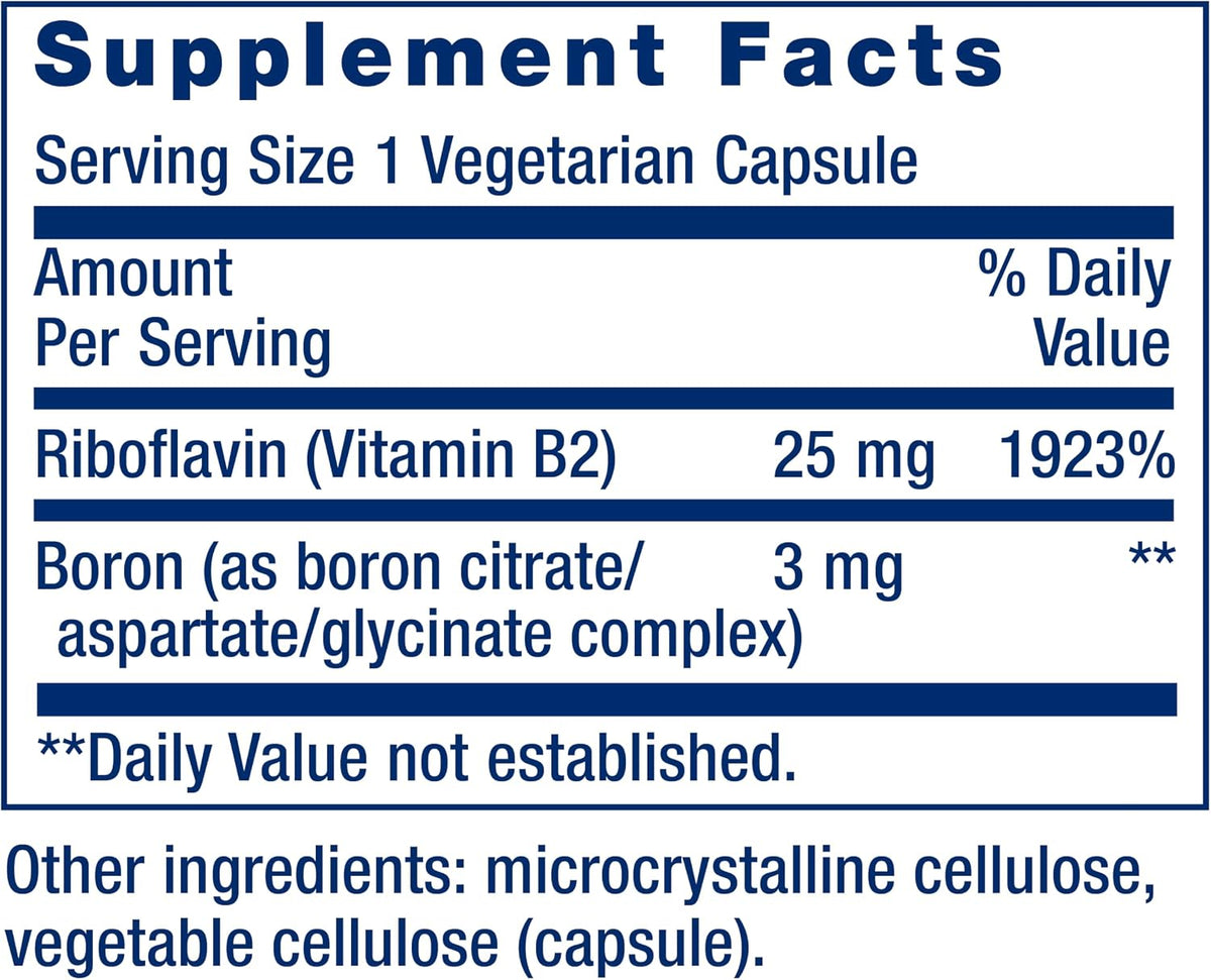 Boron 3mg Life Extension - 100 Cápsulas | Salud Ósea | bhorganic