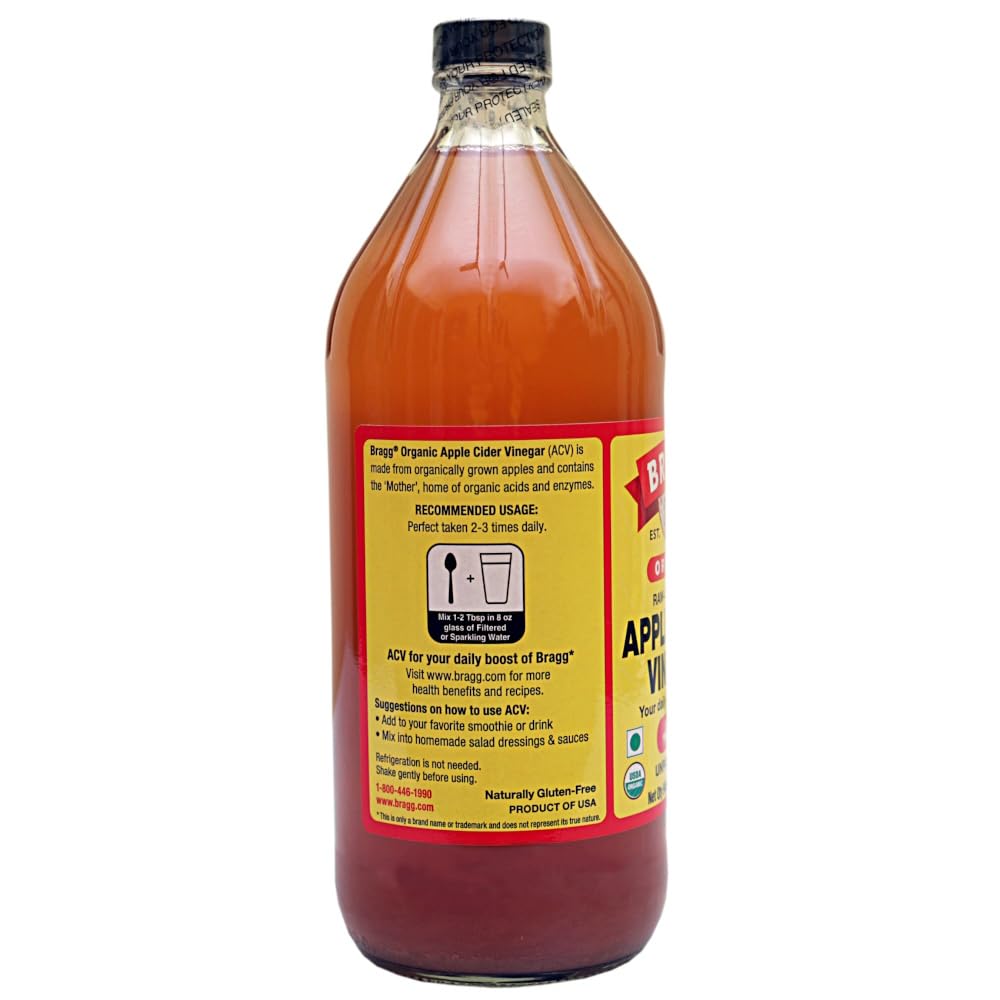 Bragg Vinagre de Sidra de Manzana Orgánico con la “madre” – 946 Ml | BHORGANIC