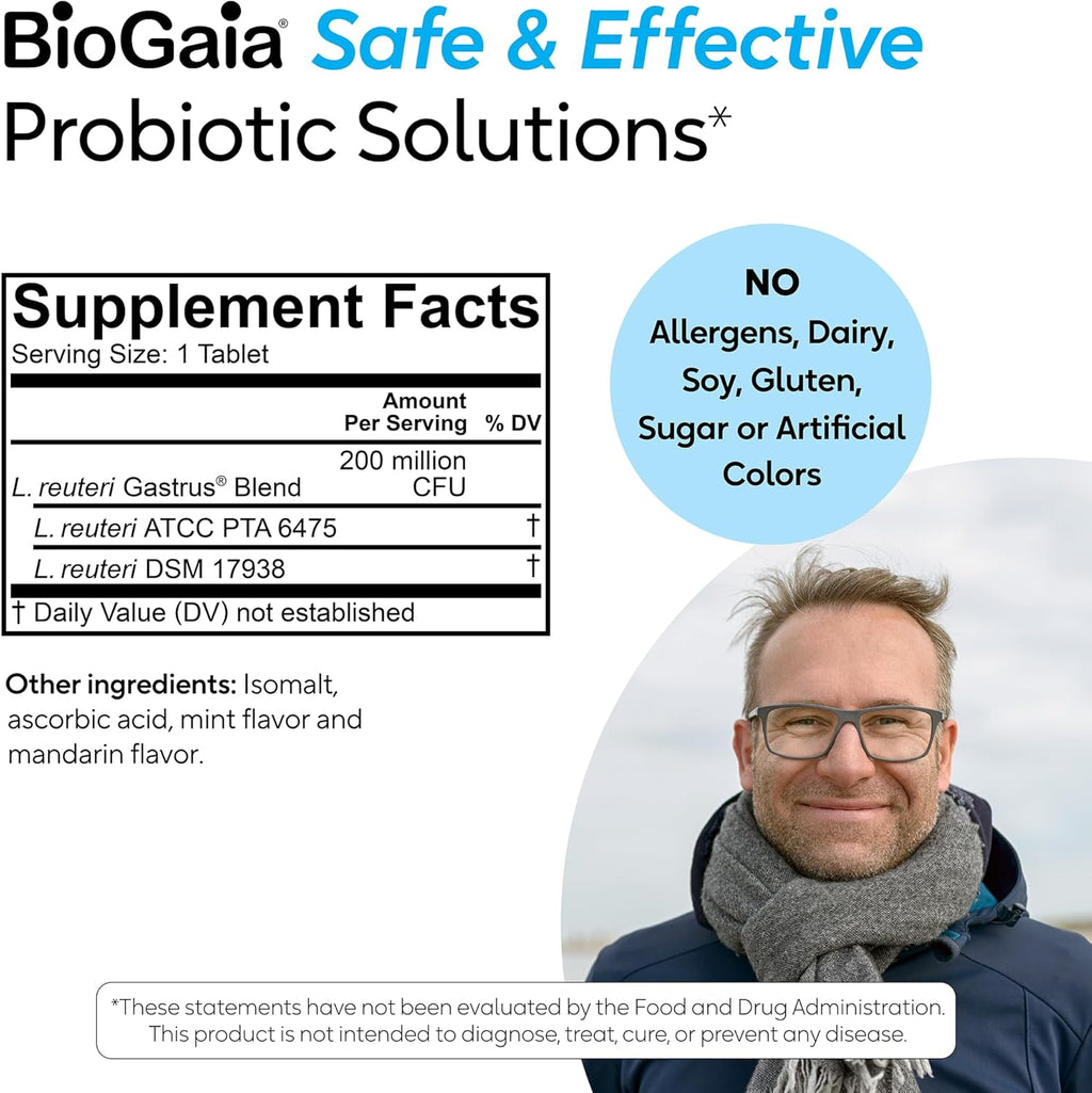 BioGaia Gastrus Gut Health - Probióticos | Bienestar Digestivo | bhorganic