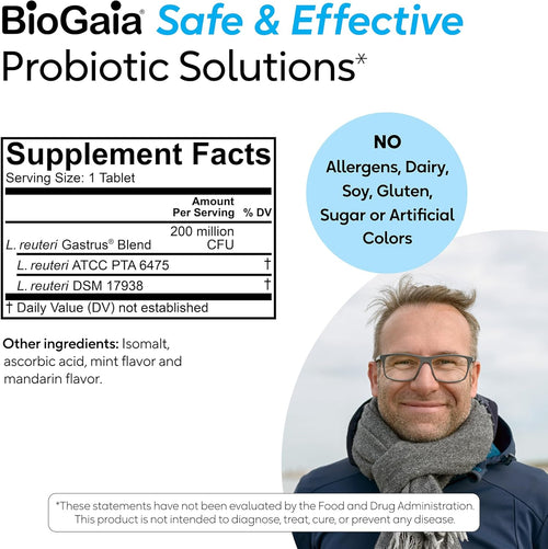 BioGaia Gastrus Gut Health - Probióticos | Bienestar Digestivo | bhorganic