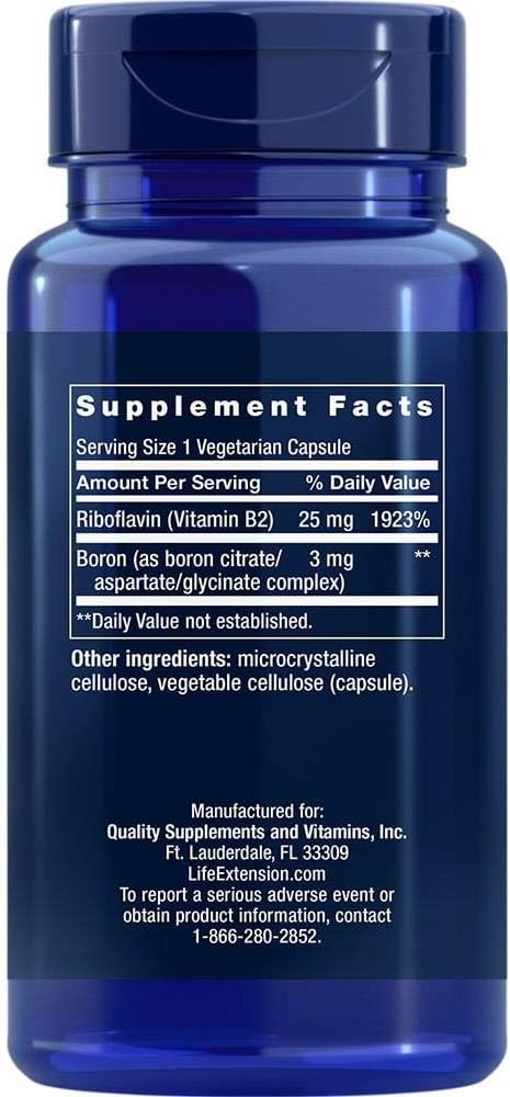 Boron 3mg Life Extension - 100 Cápsulas | Salud Ósea | bhorganic
