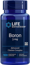 Boron 3mg Life Extension - 100 Cápsulas | Salud Ósea | bhorganic