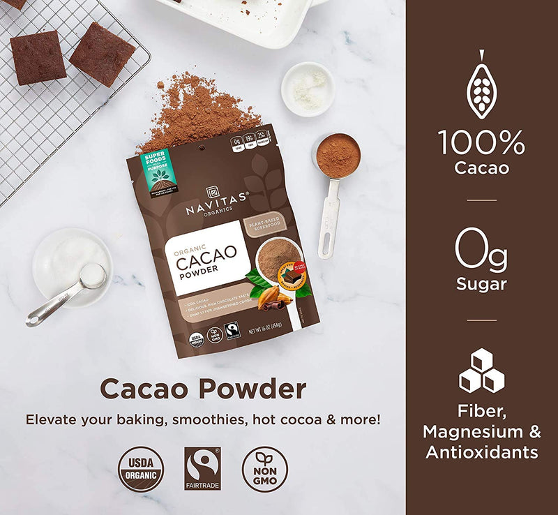 Organic Cacao Powder 454 G | Navitas Organics