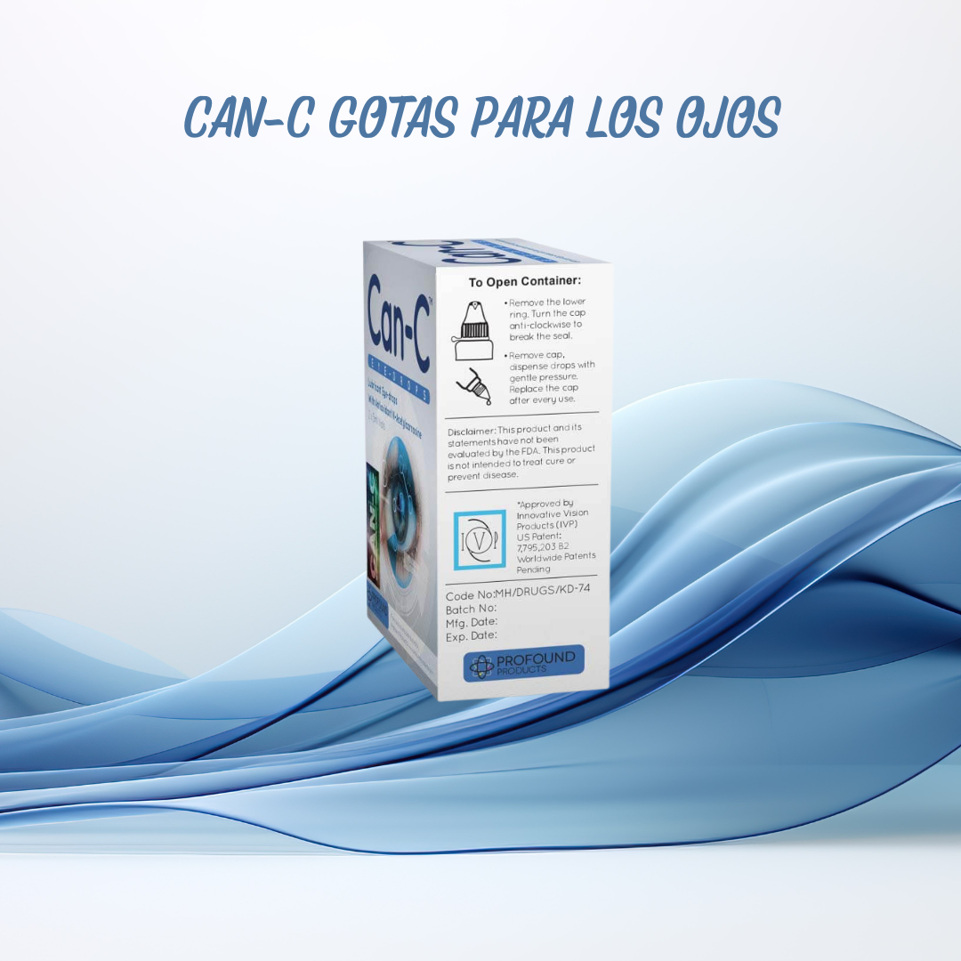 Can-C Gotas para los Ojos - 2 Goteros x 5ml | N-Acetilcarnosina | Salud Visual | bhorganic