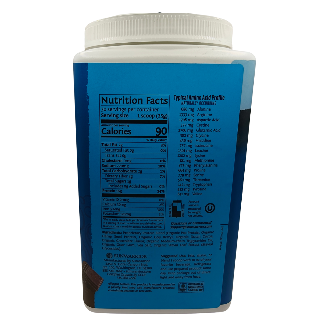 Sunwarrior Blend Chocolate 750 Grs