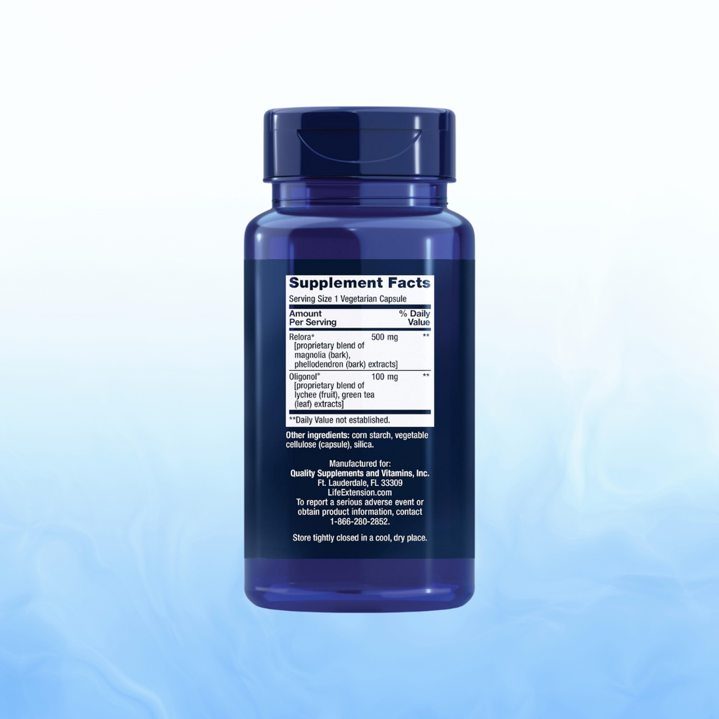 Cortisol Stress Balance Life Extension 30 Cápsulas Vegetales | Manejo del Estrés y Bienestar Diario | bhorganic